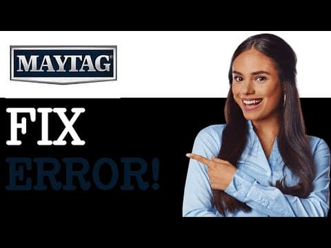 Maytag Washer F6 E1 Error Code (2025)