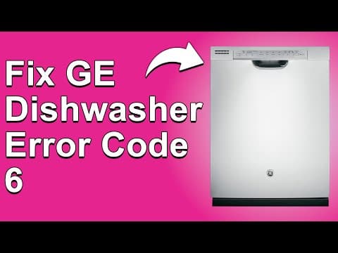 GE Dishwasher Error Code 6 (How To Fix Error Code 6 - Faulty Water Heater Solution)