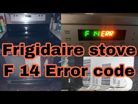 #Frigidaire Electric #Stove "F14ERR" Error | F14 Error Code | Oven Not Working | Model FPEF3081KFB