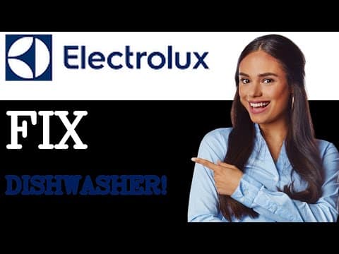 How To Fix Electrolux Dishwasher I50 Error Code (2025)