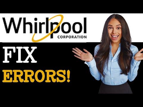 How To Fix Whirlpool Washer F7E2 Error Code (2025)