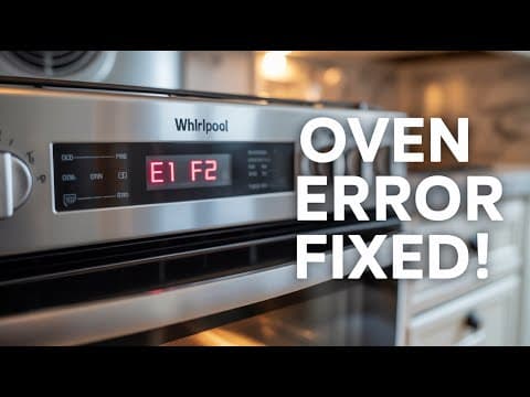Whirlpool oven E1 F2 error code - Error code meaning and how to fix it!