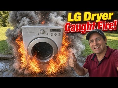 Why Your LG Dryer Is Smoking (And How To Fix It!)