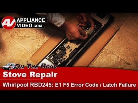 Whirlpool Oven Repair - E1, F5 Error Code - Electronic Control