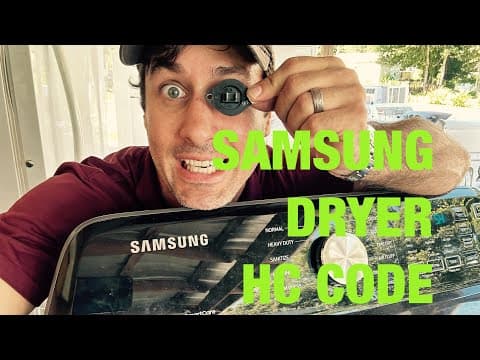 Samsung dryer throwing an HC code and not heating | Bad thermistor dc32-0007a