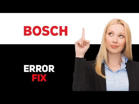 How To Fix Bosch Oven Error Code E011 - Meaning, Causes, & Solutions 2025