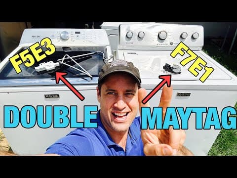 DOUBLE MAYTAG washer Service | F5E1 F5E3 Lid Lock & F7E1 Actuator | MVWC465HW2 | MVWB765FW2