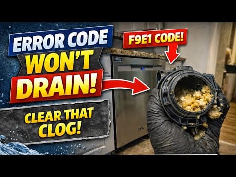 Maytag Dishwasher F9E1 Error Code – Won’t Drain (Easy Fix)