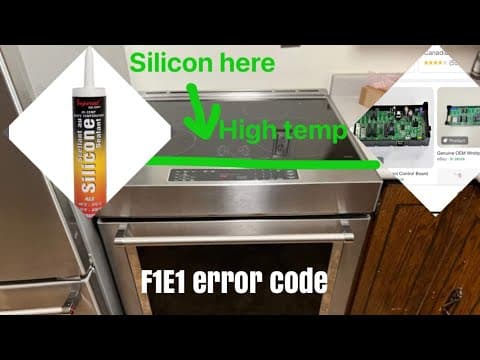 Kitchenaid oven F1e1 error code and repair