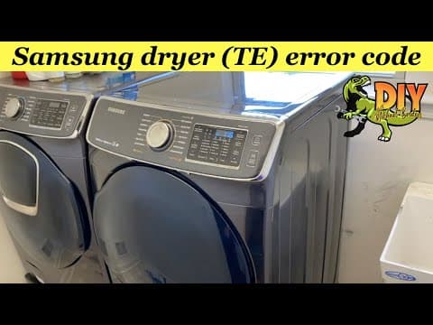 Samsung dryer TE error code - Replace Thermistor
