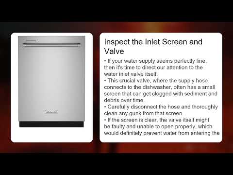 KitchenAid Dishwasher Error Code F6 E1 – What It Means & How to Fix