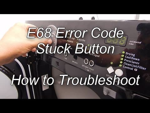 Frigidaire Dryer Error Code E68 - How to Troubleshoot and Repair