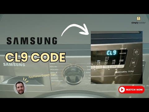 Samsung Dryer CL9 Error (Won't Heat)? DON'T Call Repair! (Save $400+)