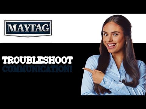How To Fix Maytag Washer Error Code F33 Communication Problem (2025)