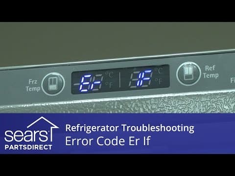 Refrigerator Error Code Er If: Ice Fan and Control Board Repair