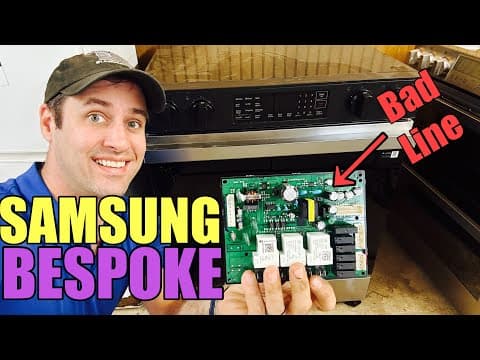 Why This Bespoke Samsung Electric Range Is Saying Bad Line | Main Control Board Bad | NSE6DG8300SR