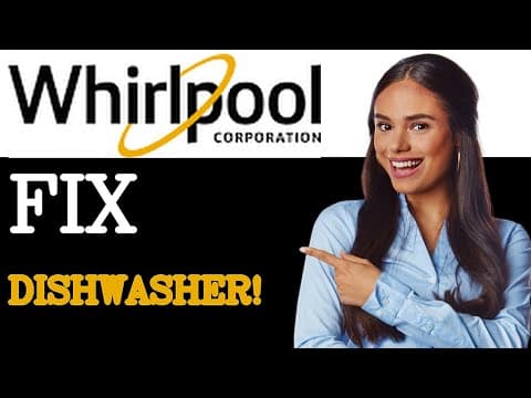 How To Fix Whirlpool Dishwasher F6E1 Error Code (2025)