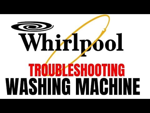 How to Fix Error Code F5 E1 on Whirlpool Washer DIY Repair Guide