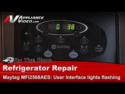Maytag Refrigerator Repair - Control Panel Lights Flashing - High Voltage Board