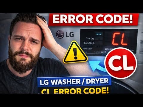 LG washer/Dryer CL error code. Crazy easy fix!