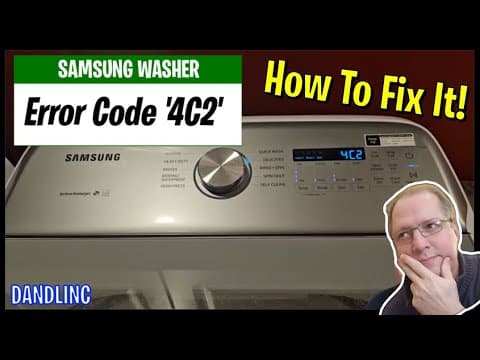 Error Code 4C2 (4C or 4E too) on a SAMSUNG Washer (clothes washer) Washing Machine