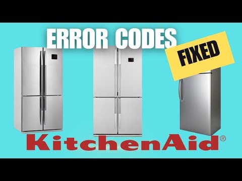KitchenAid Refrigerator Error Codes FIXED (Latest)