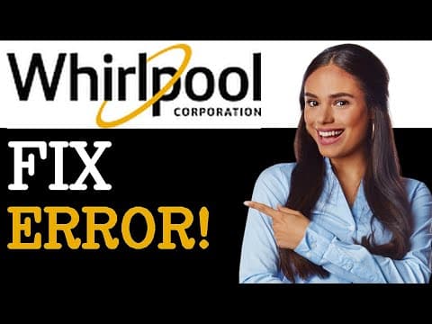 How To Fix Whirlpool Washer F24 Error Code (2025)