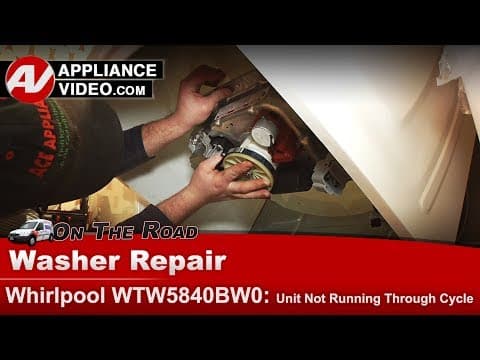 Whirlpool Washer Repair - F7/E1 Error Code, Will Not Start Cycle - Gear Case
