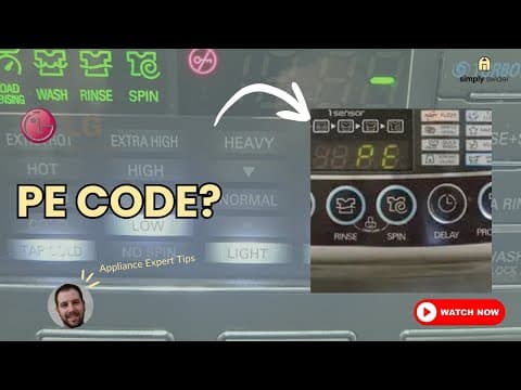 LG Washer PE Code Fix - DON'T Call Repair! (Save $300)