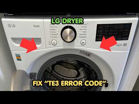 How To Fix LG Dryer TE3 Error Code?