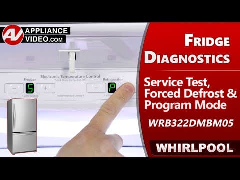 Whirlpool Refrigerator - Service Diagnostic testing & Error Codes * Programing mode Troubleshooting