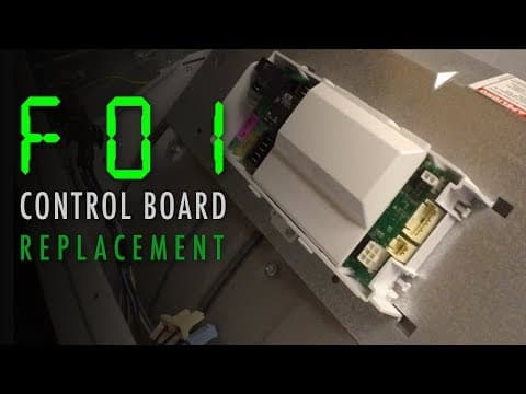 Whirlpool Duet Dryer F01 Error Code Fix | Control Board Replacement