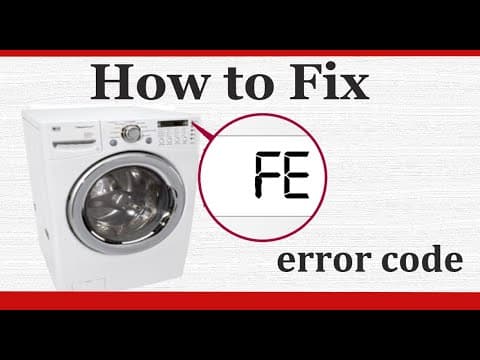 How to fix LG washer FE code. Washer not draining. model wm2487hwma.
