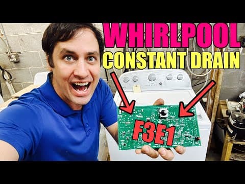 Whirlpool Washer Wont Fill Constantly Draining | Pressure Sensor Fault | F3E1 Error Code | W11603810