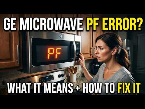 GE Microwave PF Error Code: What It Means & How to Fix It