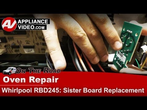 Whirlpool Oven Repair - E1, F5 Error Code - Sister Board