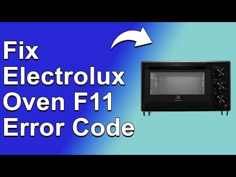 How To Fix Electrolux Oven F11 Error Code (Roasting Thermometer Error - The Causes And Solutions)