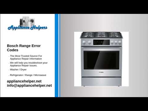 Bosch Range Error Codes