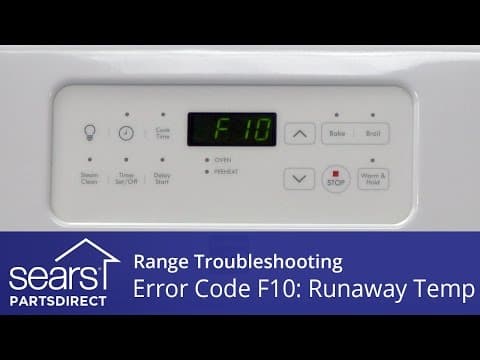 Range Error Code F10: Troubleshooting Runaway Oven Temperature
